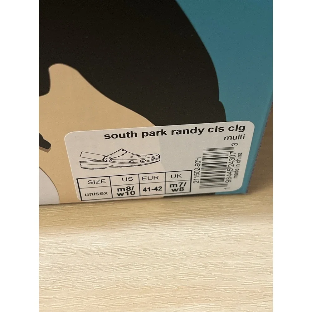 Crocs x South Park‎ Randy Classic Slip-On Clogs Mens 8, Womens 10 New In Box